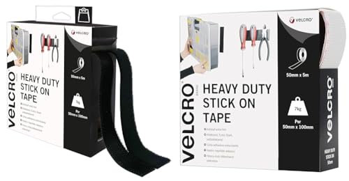 Velcro Marque Rouleau Adhésif Auto-Agrippant Industriel Très Résistant Double Face & Velcro Marque Rouleau Adhésif Auto-Agrippant Industriel Très Résistant Double Face