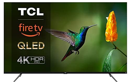 TCL 50CF630K 126cm (50 Inch) QLED Fire TV (4K Ultra HD, HDR 10+, Dolby Vision & Atmos, Smart TV, Game Master, 60Hz Motion Clarity, Press & Ask Alexa), Black