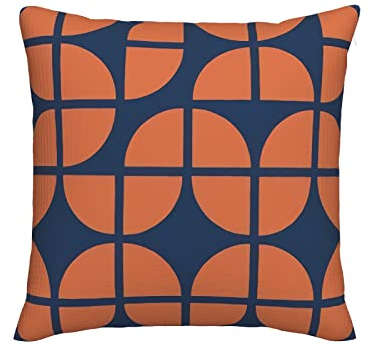 70er Jahre geometrische Formen Kissenbezüge Mid Century Modern Dekokissenbezüge Dekorative Kissenbezüge für Couch Sofa Schlafzimmer Stuhl Auto