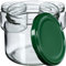 KADAX Lot de 100 bocaux de conservation avec couvercle à visser - 330 ml - Pour confitures, confitures, miel - Verts