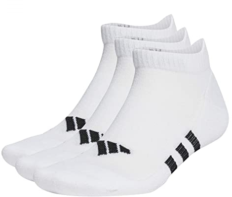 adidas Unisex Performance Cushioned Low Socks 3 Pairs, White/White/White, 42-45