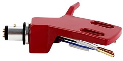 predolo Tourne-Disque Headshell Headshell Record Turntable Technics Remplacement des Cartouches Phono en Alliage d'aluminium LPs Audio Phono Cartridges, Rouge