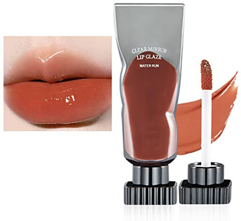 MEITREND Lip Stain, Red Liquid Lipstick Long Lasting Lip Tint Stain, Clear Mirror Non-Stick Cup Lip Gloss Nude Hydrating Waterproof Lip Tint Lip Plumper Makeup Gift