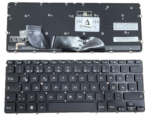 T-ProTek DEUTSCHE - Tastatur Keyboard Beleuchtung kompatibel für Dell XPS 13 (9365)
