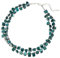 Bulinlin Boho Bunte Perlenkette Damen Muschelkette Strand Sommer Verstellbar Bohemian Choker Halsketten FüR Frauen Und MäDchen(Dark green)