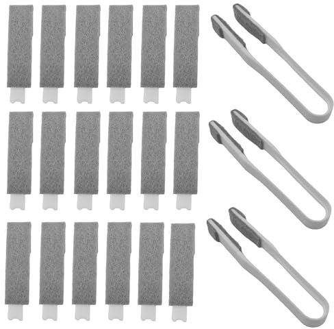 NANSHINE 3Pcs Window Blind Cleaner Duster Tool with 18pcs Replaceable Brush Heads,Mini Blind Cleaner Tools for Window Blinds,Ceiling Fan,Car Vents and Air Conditioner