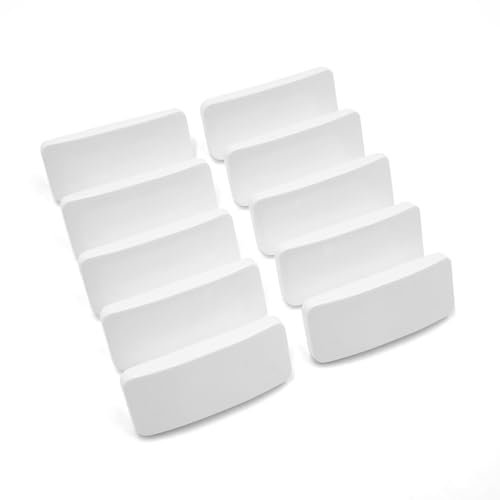 10 x Cockspur Window Handle Striker Plate Wedges - White (5mm)