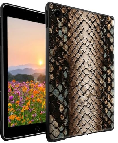 GFRGTFHYT for iPad 10.2 Case for iPad 9th/8th/7th Generation (2021/2020/2019)/Pro 10.5 Inch Slim Lightweight Soft TPU Silicone Shockproof Protective Back Shell Cover, Snake Skin