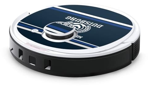 Folie Skin Sticker aus Vinyl-Folie Aufkleber kompatibel mit Ecovacs Deebot OZMO T8 MSV Duisburg Bundesliga Offizielles Lizenzprodukt