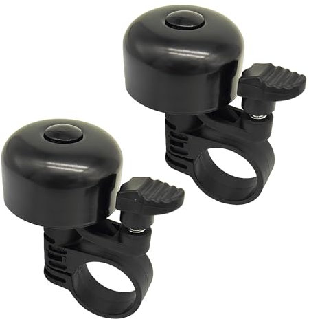Frogetu 2 Pezzi Campanello,Campanello Bici,Clacson Bici,Mini Campanello,Bicicletta Alluminio Campanello,Bici Accessori,Adatto Per Adulto Bici Bambini,Bici da Strada,Mountain Bike