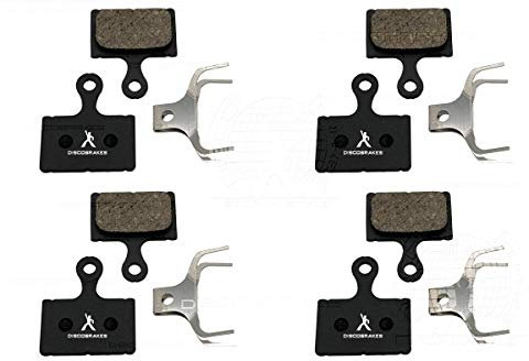 DiscoBrakes 4 Pairs of Copper Free Pads Compatible with Shimano XTR DEORE XT SLX BR-M9100 BR-M9110 BR-M8110 BR-M7110 BR-R9170 BR-R8070 BR-R7070 BR-4770 RS805 RS505 RS405 RS305 U5000 RX810 Disc Brakes