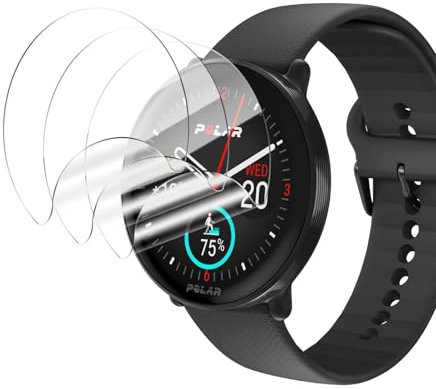 AKLPP [3 Stück] Schutzfolie für Polar Ignite 3 Folie, Anti-Kratz HD Klar Flexibler TPU Displayschutz, 3D Displayfolie