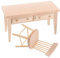 BESTonZON 1 Satz Miniaturmöbel Miniature mikrolle Dollhouse Accessories Mikromöbel Dollhouse playmobile puppenhaus Puppenstubentisch Mini-Holzmöbelstuhl Miniatur-Möbeldekor hölzern