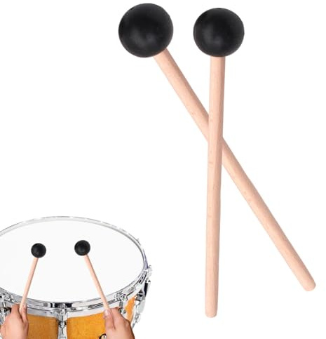 Percussion Sticks für Glockenspiel, Marimba-Stäbe, Xylophonschlägel mit | Gummikopf | Xylophon, Glockenspiel, Holzgravur und Glocken, Instrumentenzubehör