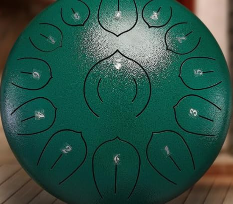 Stahlzungentrommel Regentrommel Zungentrommel 12 Zoll 13 Ton D-Dur Handpan Instrument Percussion Meditation Yoga Sound Healing Indoor Outdoor Tragbare Mini Zungentrommeln