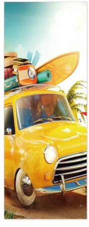3d Türtapete Selbstklebend Abstraktes Auto Türposter Fototapete, Schlafzimmer Wohnzimmertür Aufzug Tür Aufkleber B77 x H200cm