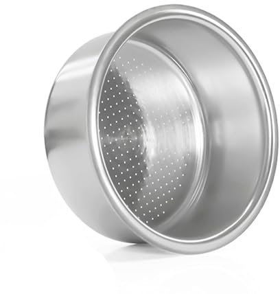 Alriedy Passoire à café en acier inoxydable 51 mm, 2 tasses, compatible avec les machines à expresso Delonghi Dedica 885 & Breville. Remplace le porte-filtre d'origine comme accessoire, porte-filtre