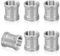 Manicotto in acciaio inox 3/4 pollici, 6 nippli doppi 3/4 IG/IG, filettatura interna in acciaio inox, adattatore doppio manicotto di collegamento 3/4 pollici per collegamento tubo