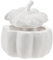 OUNONA Tazón Cubierto De Calabaza Tazones En Forma De Calabaza Sopera De Calabaza Contenedor De Calabaza Con Tapa Pequeños Tazones De Calabaza Fuente De Calabaza Blanco Cerámica