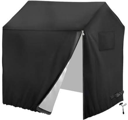 TyCylKu Outdoor-Spielhaus-Abdeckung, seitlicher Reißverschluss, Polyester-Oxford-Outdoor-Spielhaus-Abdeckungen, Polyester-Oxford, große Spielhausabdeckung, wasserdicht, Gartenhaus-Abdeckung