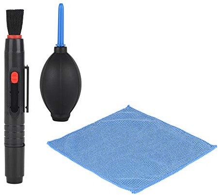 kaisudiAP Lens Cleaning Kit, Portable Blower, Microfiber Cloth, Brush, for Camera, Glasses, Electronics, Durable, Travel-Friendly, Complete Accessories