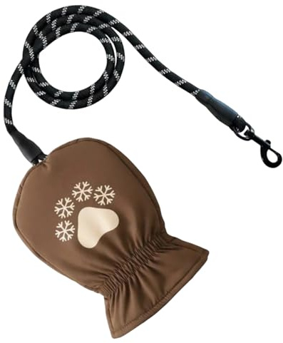 Xvilmaun Handschuh Mit Integrierter Hundeleine Für Hundespaziergänge,Wasserdichter Handschuh mit Tragegurt - Hundeführleine Für Hunde | Für Hundehalter Im Winter Outdoor Und Kalte Jahreszeit