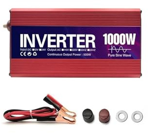 Inverter Convertisseur Solaire À Onde Sinusoïdale 1000 W 1600 W 2200 W 3000 W DC 12 V 24 V vers AC 110 V 220 V 50 Hz 60 Hz Transformateur Tension Convertisseur Tension(12V,220V,1000W)