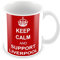 F&T Keep Calm and Support Liverpool Mug-Red by