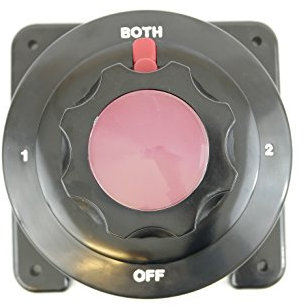 MiDMarine Marine Heavy Duty Dual Battery Isolator Switch Rated to 300Amp