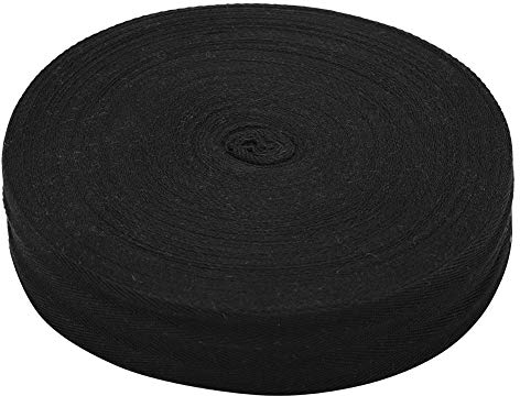 TOPINCN Baumbindegürtel, Wickelband, Baumwolle, stabil, atmungsaktiv, Verband, Veredelung, Bonsai, Obstbäume, Topflandschaft, Gartenwerkzeug (4 cm, schwarz)
