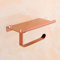 Porte-Rouleau de Papier Toilette, Papier Support Rack avec Espace de Rangement pour Smartphone,Inoxydable à Montage Mural Salle de Bains (Or Rose)