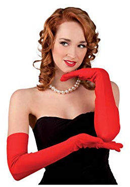 PARTY DISCOUNT Handschuhe aus Stretch, ca. 60 cm, rot