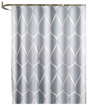 Abellale Funny Infinity Rideau de douche en polyester, Polyester, gris, 80x200 cm