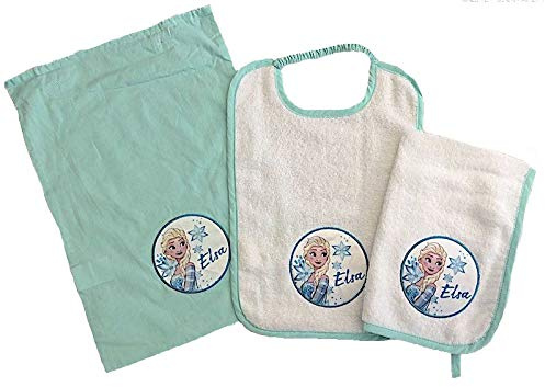 Set Elsa BS01FZM20 Lot de 3 sets de table pour crèche La Reine des Neiges Elsa