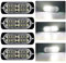 yifengshun 4X 20LED Blanc Led Stroboscope Voiture Avertissement D'urgence Clignotant Strobe Lights Bar 12-24V Étanche pour la Construction Véhicule de Remorquage Van