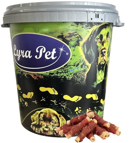 Lyra Pet® 5 kg Kaurollen mit Entenbrust Natur in 30 L Tonne