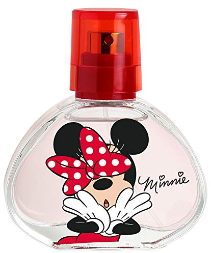 Parfum Minnie Mouse pour enfant : eau de toilette dans un joli flacon en verre au design typique, parfum floral (30 ml)