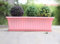 Jardinière en plastique de 48,2 cm avec plateau attaché, Panier Plante, Jardinière Extérieure, Pot de fleurs pour rebords de fenêtre, terrasse, jardin, balcon, porche, rose