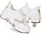 Mädchen und Kinder Rollschuhe Schuhe mit Rollen Verstellbar Quad Kick Roller Skates for Women 2 in 1 Inline-Skates Deformation Sneakers für Anfänger,Grau-42EU