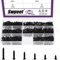 Swpeet 1295 PCS 5mm 6mm 8mm 10mm 12mm 16mm petit bois vis combo Kit, auto - perceuse plate vis à tête croisée vis auto - taraudeuse vis métallique vis de meubles (noir)