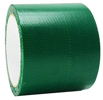 Ruban de réparation spécial bâche - Résistant à la pluie - Ruban adhésif de réparation pour bâche - Pour store - 8 cm - Longueur : 500 cm - Vert