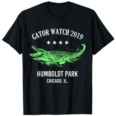 Gator Uhr 2019 Humboldt Park Chicago Rad Lagoon Alligator T-Shirt