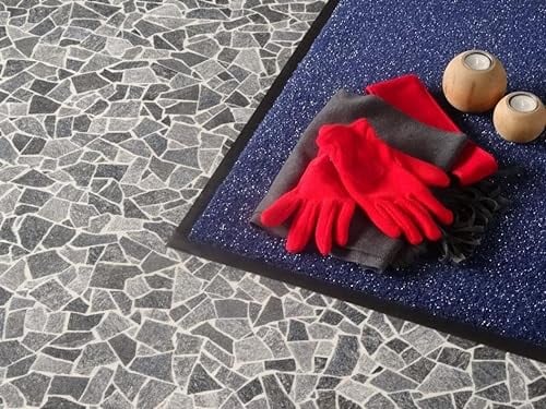 PVC Bodenbelag Vinylboden in lebhaftem Naturstein, Zuschnitt (2m breit, 2m lang)