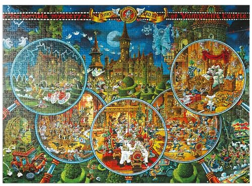 MyPuzzle Crime Scene - Michael Ryba - Cartoon Classics - Premium 1000 Piece Jigsaw Puzzle for Adults