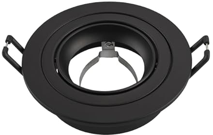 Ledvion LED Downlight Tokyo, GU10, Schwarz, Ø92mm, Rund, 2 Jahre Garantie, Einfache Installation, Deckenstrahler, Downlight Rahmen