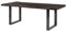 MASSIVMOEBEL24.DE | Freeform 5 - Baumtisch aus Mangoholz - grau lackiert | + U-Beine in anthrazit glänzend | 240x100x77 | Massivholztisch Baumkantentisch Esstisch