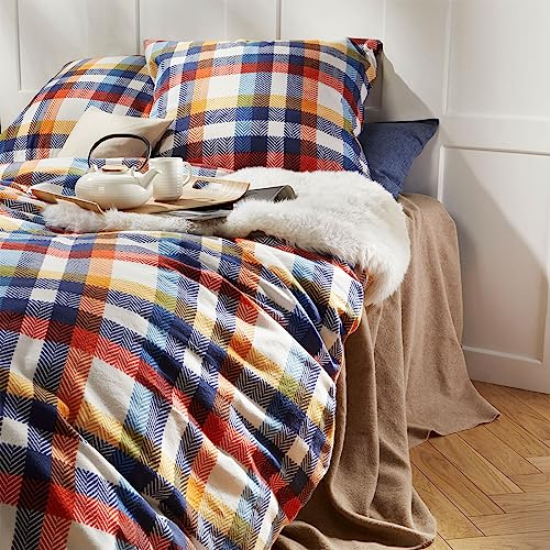 fleuresse Feinbiber Bettwäsche Aspen Kurrika Multicolor 1 Bettbezug 135 x 200 cm + 1 Kissenbezug 80 x 80 cm