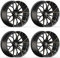 4x Schmidt Felgen KYAN 10.0Jx21 ET21 5x112 SatinBlack Bronze kompatibel mit Porsche Macan Typ 95B