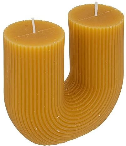 Atmosphera - LED-Kerze Demi senfgelb - 400g - Senfgelb