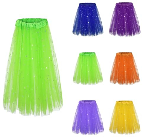 Grüner Tüllrock Super Kurzer Rock Tüllrock Braun REH Tüllrock Mit Lichterkette Karneval Regenbogen Rock Rockabilly Karnevalsrock Tütü Rot Rockabilly Karnevalsrock Karneval Rock Damen